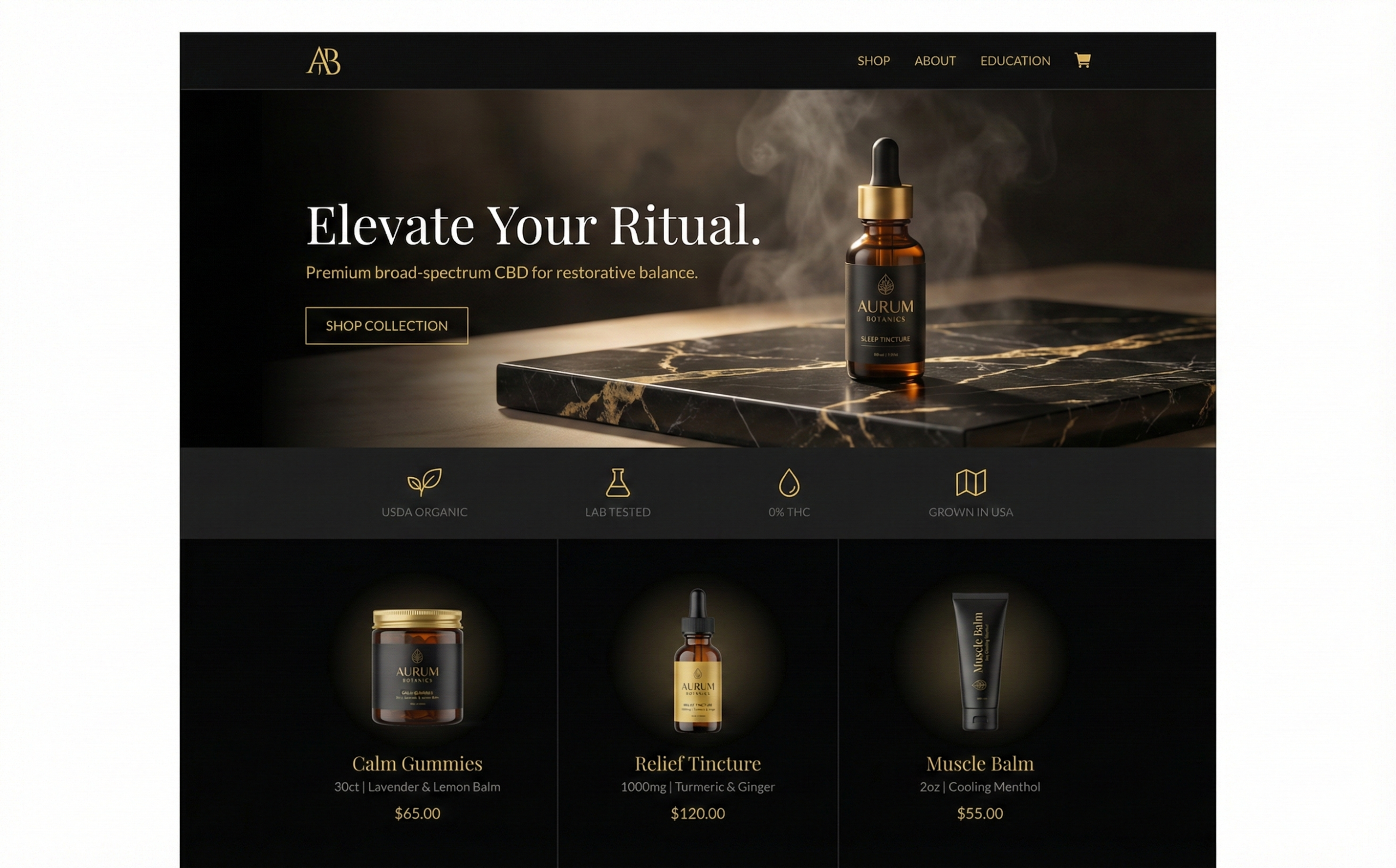 Home cbd ecommerce store
