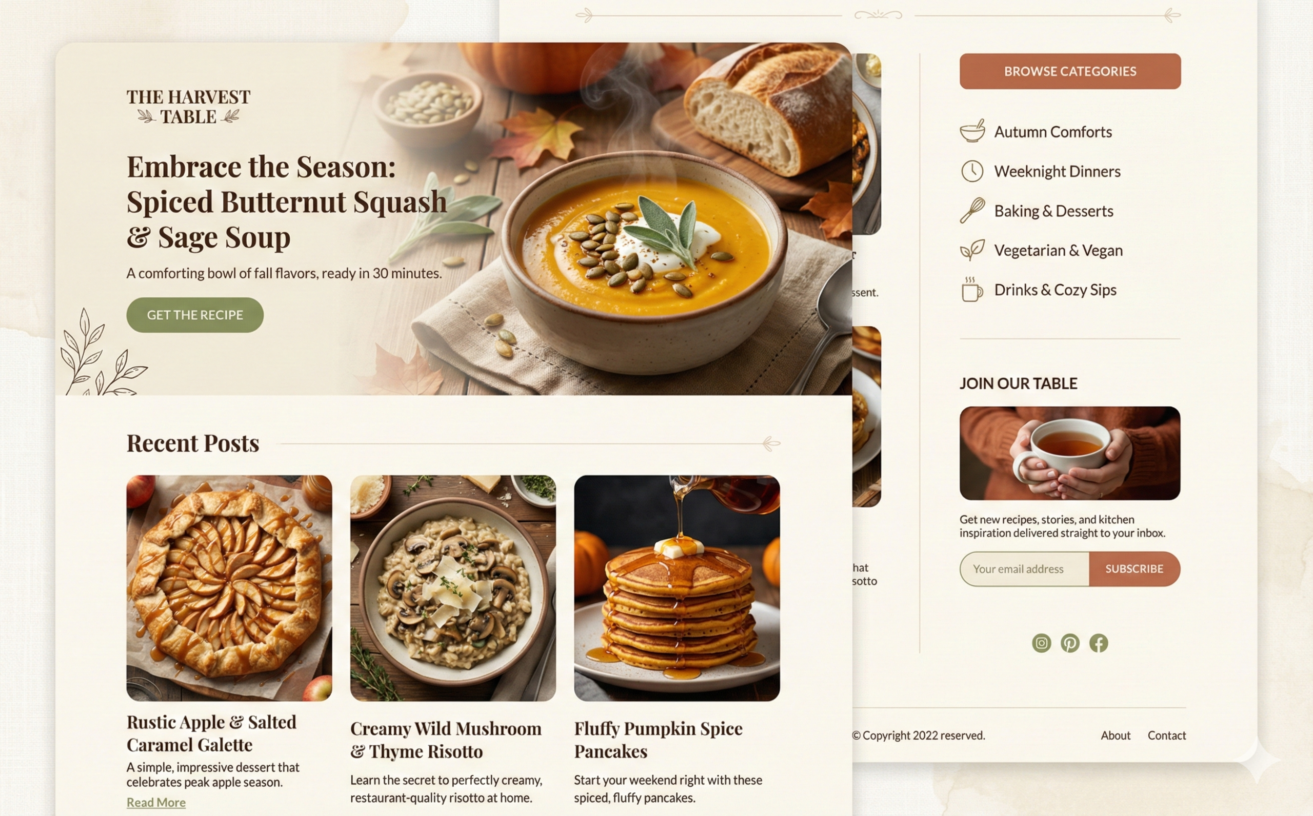 Home food blogger rebrand